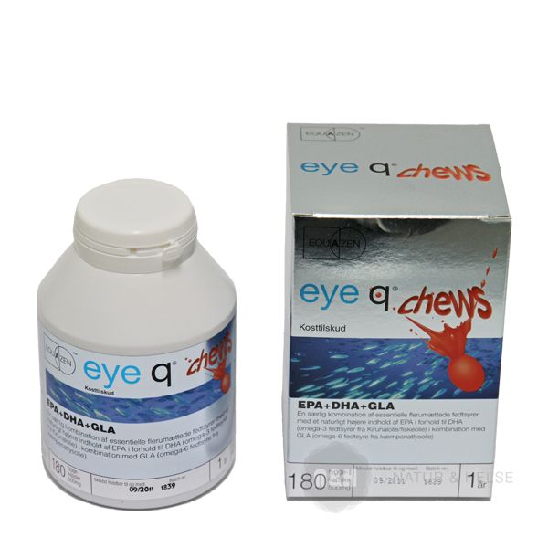 Eye Q Chews tyggekapsler med jordb�rsmag 180 stk